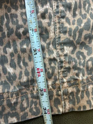 Jessica Simpson Leopard-Print Button-Front Mini Dress in Brown thumbnail 7
