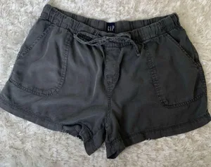 Gap Gray Elastic Waist Casual Shorts Sz Large Drawstring thumbnail 1