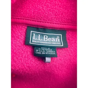 L.L. Bean Pink Fleece Stretch Full Zip Vest Size‎ Womens Large Hiking Outdoor thumbnail 4