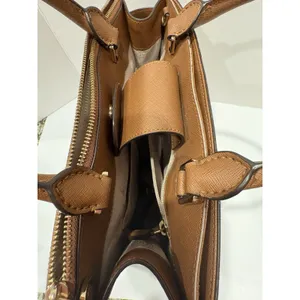 Michael Kors Leather Karla Small EW Top Handle Satchel Bag Crossbody Luggage thumbnail 5