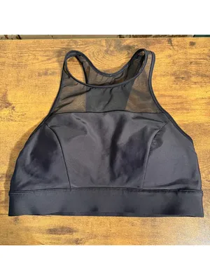 Lululemon Breathe it In Bra, black, size 4 thumbnail 2