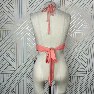 Lulus Coral‎ Tie Bralette Halter Top Size Medium thumbnail 7