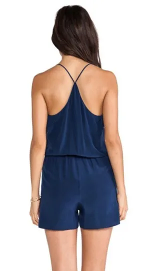 Jaco Silk Drape Wrap Romper thumbnail 2