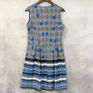 ISLE By Melis Kozan Bottomless Brunch Dress L Polka Dot Fit Flare Mod Pop Art thumbnail 5