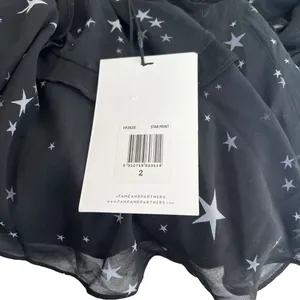 Fame & Partners Kye Star Print Ruffle Open Back Mini Dress Size 2 NWT thumbnail 12