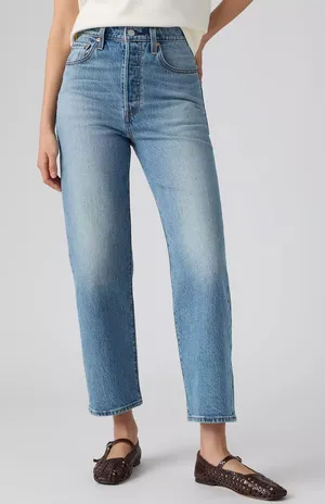 Levi's Women Ribcage Straight Ankle Women's Jeans 24 Capsule Wardrobe Minimalist thumbnail 1