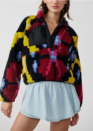 🌈 Free People Movement Rocky‎ Ridge Fleece Pullover Small ❄️ thumbnail 1