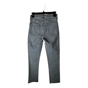 Gap Jeans Women 26 Gray Denim‎ Vintage Slim Sky High Ankle Raw Hem Streetwear thumbnail 3