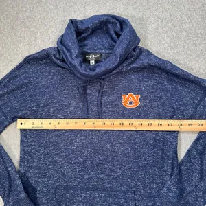 Auburn Tigers Boxercraft Cowl Neck Pullover Women's Small Logo Kangaroo Pocket thumbnail 6