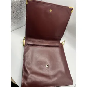 Cartier Vintage Must De Cartier Flap Bag Pouch No Strap Bordeaux thumbnail 8