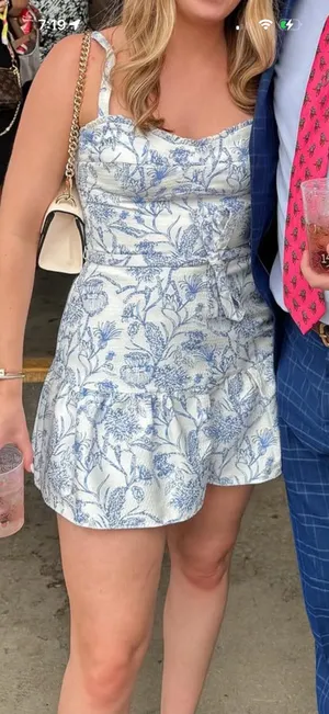 Amanda Uprichard Romper Blue Baby thumbnail 2