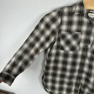 Denim & Supply Ralph Lauren Flannel Shirt Womens Large‎ Brown Plaid RL Utility thumbnail 3