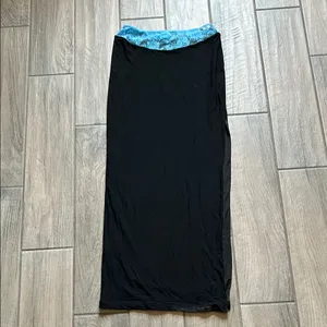Tiger Mist Black and Blue Maxi Skirt thumbnail 2