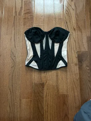 EDIKTED Galaxy Cupped Mesh Corset medium thumbnail 2