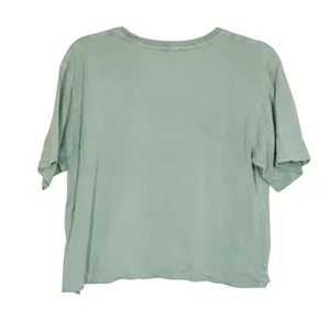 Zutter Size Large Austin Texas Live Music Capital Graphic Cropped Tee Sage Green thumbnail 4