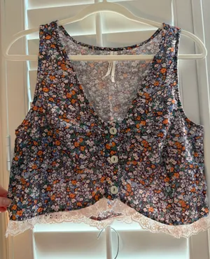 Anthropologie Floral tank thumbnail 1