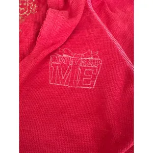Vintage y2k‎ Victorias Secret PINK Waffle Thermal Hoodie Pink Large LOVE PINK thumbnail 5