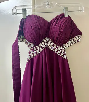 Strapless Beaded Prom Dress thumbnail 2