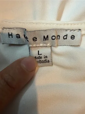 Haute Monde White Twist Front Sweetheart Neck Top Size L Y2K thumbnail 7