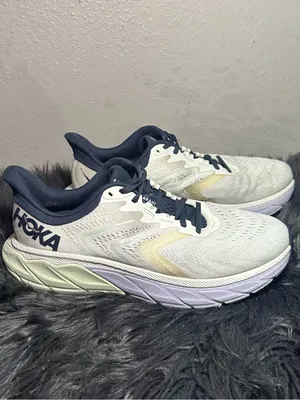 Hoka One One Arahi 5 Running Shoes White Sneaker Size 9.5B thumbnail 5