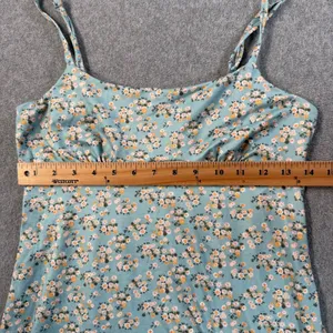 Altard State Women's Small Light Blue Floral Mini Slip Dress Adjustable Strap thumbnail 4
