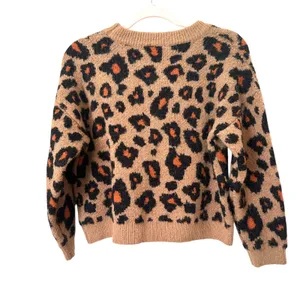 ASTR THE LABEL‎ Leopard Crewneck Sweater Brown Small thumbnail 5