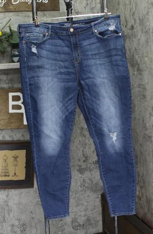 Signature by Levi Strauss Womens Mid-Rise Skinny Stretch Jeans Blue 22M (38x30) thumbnail 1