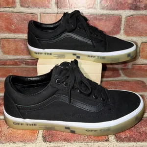 Pre-Owned Vans Old Skool Off The Wall Black Unisex Shoes Sneakers Size 9 thumbnail 4