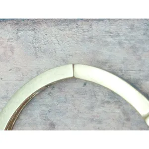 Lia Sophia Gray Enamel Gold Tone Stretchable Bangle Bracelet Baguette Crystals thumbnail 10
