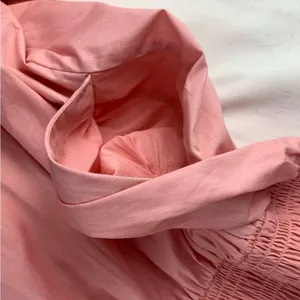 Abercrombie & Fitch women's XXL Pink tiered maxi Smocked Dress preppy guest 2x thumbnail 6