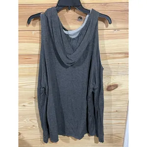 Zutter Game Day Cold Shoulder Hooded Tunic Top Orange Football Graphic Gray, M thumbnail 7