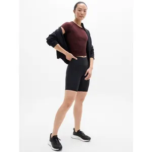 New Athleta M Momentum Seamless Tee Garnet Short Sleeve Medium Regular thumbnail 2
