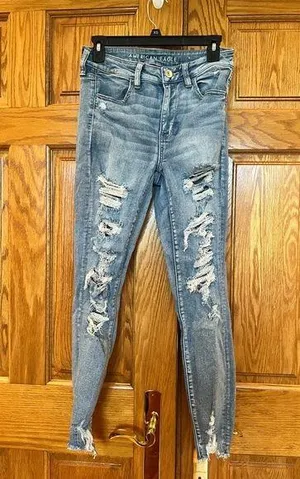 American Eagle - Next Level Stretch Distressed Jeans thumbnail 1
