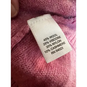 Banana Republic Pink Wool Cashmere Blend‎ V-Neck Sweater Italian Yarn Small thumbnail 5
