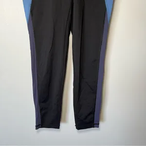 Aerie American Eagle chill play move side pocket black blue leggings size medium thumbnail 6