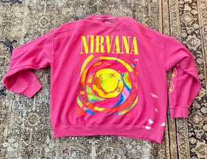 Nirvana Urban Outfitters Crewneck Oversized Sweater S/M thumbnail 1