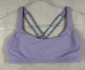 Lululemon Free To Be Bra Lavender Purple Strappy Back Yoga Sport Bra Size 8 thumbnail 1