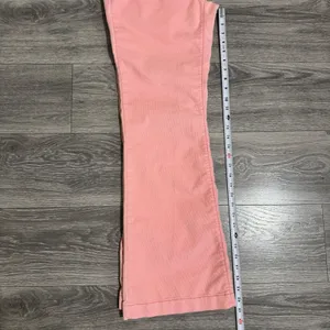 Y2K GAP Long and Lean Stretch Corduroy Pants Women Peach‎ Pink Flare Size W30 thumbnail 10
