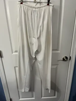 Emerald Club size medium white elastic waist pants thumbnail 3