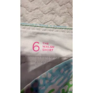 Lilly Pulitzer The Walsh Short Blue Green Tropical Print Size 6 Summer Preppy thumbnail 4