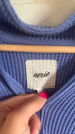 Aerie Cropped Quarter-Zip thumbnail 3