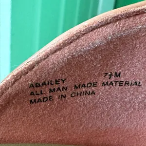 EUC Andiamo Abailey Weave Flats/Sandals Salmon Peach 7.5/7.5W Boho Faux Leather thumbnail 8