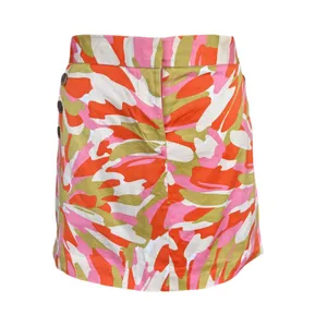 J. Crew multi colored mod splash print stretchy mini skirt with pockets size 6 thumbnail 4