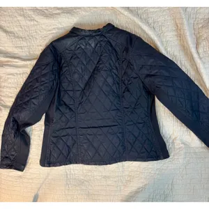 Ava & Viv Black Quilted Biker Jacket Full Zip Snap Pockets 1X F18492703 thumbnail 6