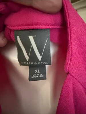 Worthington Draped Neck Sleeveless Camisole - Hot Pink thumbnail 2