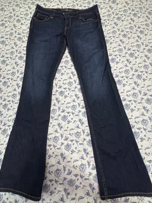 Big Star 1974 Remy Boot Cut Jeans Low Rise Fit Women's 32L Blue Dark Wash rodeo thumbnail 1