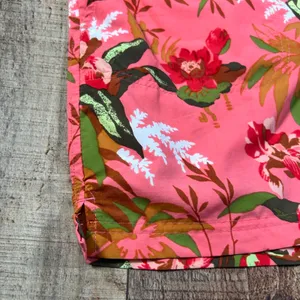 Columbia Women's XL Bogata Bay Stretch Printed Shorts Pink Tropical Floral 5" thumbnail 2