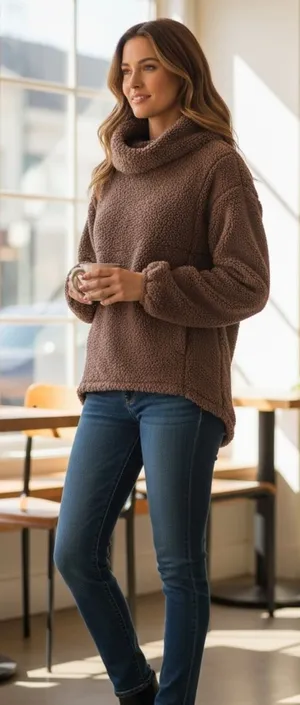 Lululemon Warmth Restore Long Pullover in the color Smoky Topaz thumbnail 1