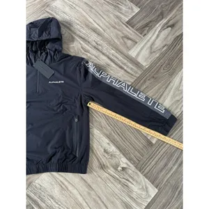 ALPHALETE Women’s EXP Tech Windbreaker- Black Matter, Size Small thumbnail 6