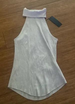 White Sleeveless Women's Top thumbnail 1